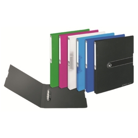 Ring Binder Herlitz Pp A4 2 Rings 25Mm Transparent Blue 11205762