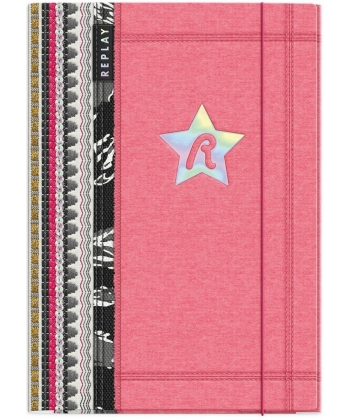 Folder W/3 Flaps And Elastic Replay