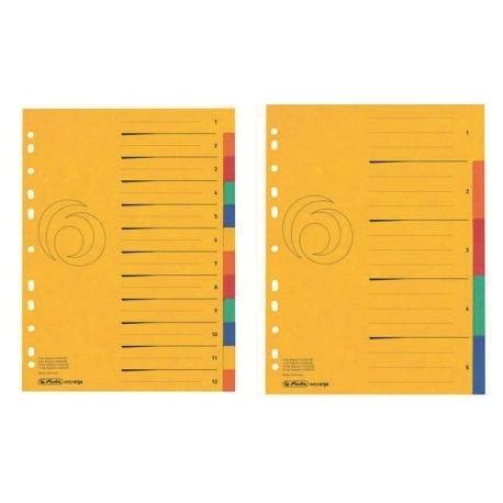 Divider Herlitz A4 Cardboard Colorspan 12Tabs 11159381