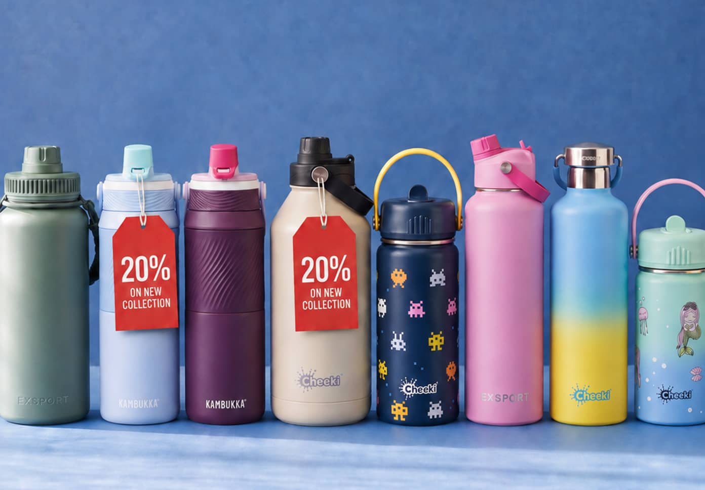 20% OFF Bottles & Lunch Boxes