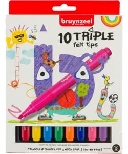 Marker Bruynzeel Triple 10/Pack 60123010 - Image 1