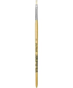 Davinci Brush Flat White Bristle 129 . Size  2 - Image 1