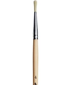 Davinci Brush Round White Bristle 128 . Size 4 - Image 2