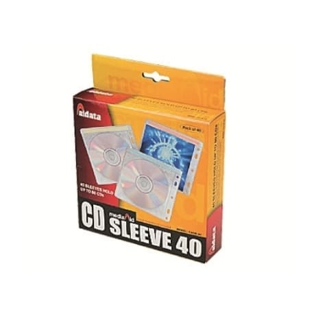 Cd Sleeve Aidata Holds 80Cds Cd2B-40