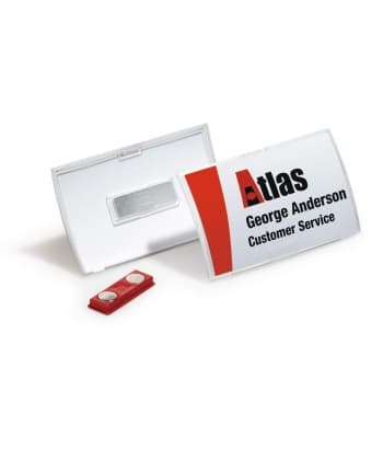 Name Badge Durable 40X75Mm With Magnet 8212-19