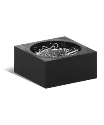 Paper Clip Holder Durable Cubo Black 7723-01