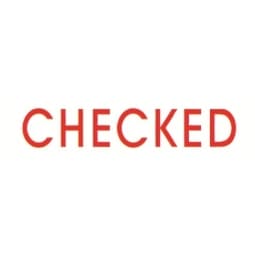 Stamp Shiny Pre-Inked "Checked" - Image 2