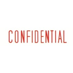 Stamp Shiny Pre-Inked "Confidential" - Image 2