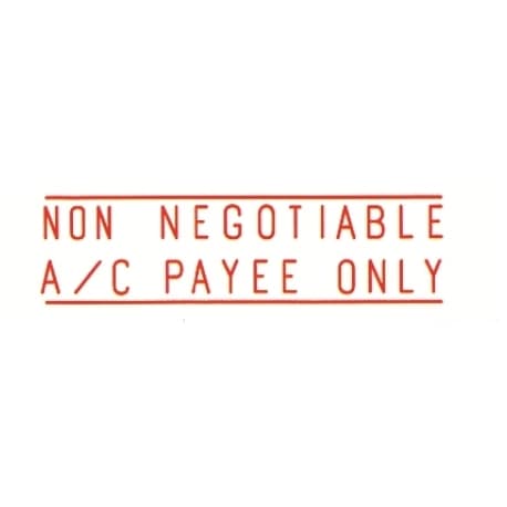 Stamp Shiny Nn-06 Pre-Inked Non Negotiable Red