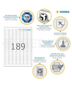 Label Herma Super Print A4  25Sh/Pack White - Image 31