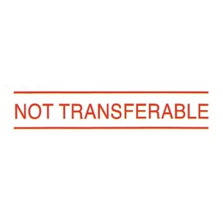 Stamp Shiny Nn-09 Pre-Inked Non Transferable Red