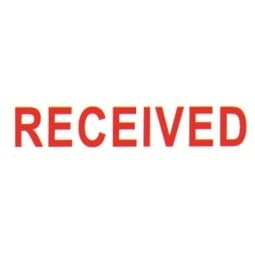 Stamp Shiny Pre-Inked "RECEIVED" - Image 2