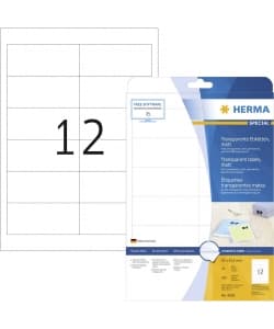 Label Herma Super Print A4  25Sh/Pack  Transparent - Image 3