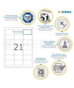 Label Herma Super Print A4 100Sh/Pack White - Image 6