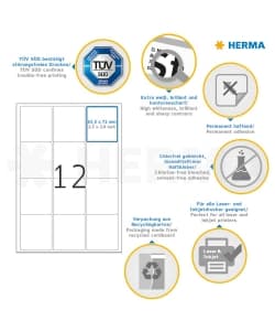 Label Herma Super Print A4 100Sh/Pack White - Image 15