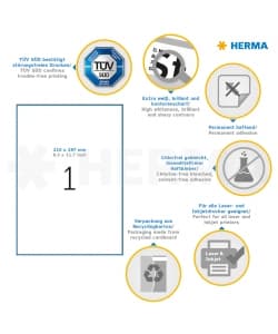 Label Herma Super Print A4 100Sh/Pack White - Image 18