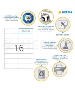 Label Herma Super Print A4 100Sh/Pack White - Image 33