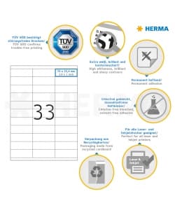 Label Herma Super Print A4 100Sh/Pack White - Image 51