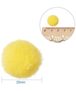 Pompoms Multicolor Craft Supplies 20mm - Image 4