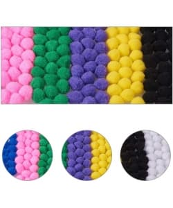 Pompoms Multicolor Craft Supplies 20mm - Image 5