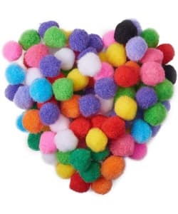 Pompoms Multicolor Craft Supplies 20mm - Image 2