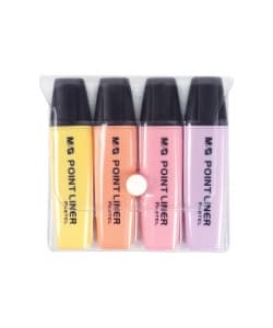 Highlighter M&G 4/Pack Pastel Assorted Ahm21580 - Image 2