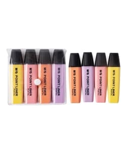 Highlighter M&G 4/Pack Pastel Assorted Ahm21580 - Image 5