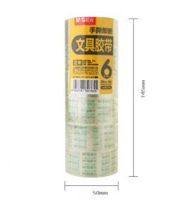 Tape Transparent M&G 24Mmx30Y 6Pcs Clear Ajd97325 - Image 2