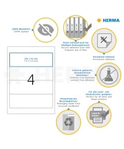 Label Herma Super Print A4 100Sh/Pack White - Image 70
