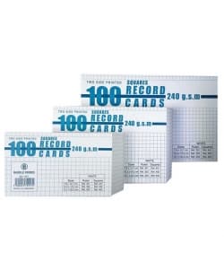 Record Card Bassile Freres Small 100 Cards White - Image 2