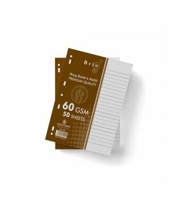 Filler Paper Bassile Freres Brio 622 A5 Ruled 60gm 50Sheets