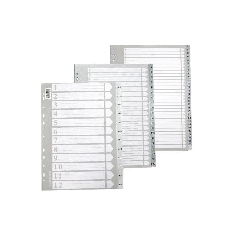 Divider Bindermax A4 Plastic 1-12 T-112A