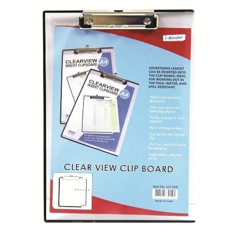 Clipboard Bindermax A4 Transparent T-111