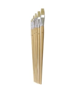 Brush Colour Magus Flat Bristle Hair 6/Pack 2044 - Image 2