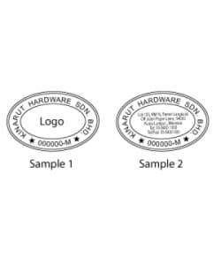 Stamp Shiny O-3045 Oval 30X45 Mm - Image 3