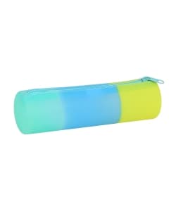 Pencil Case Silicone Round Tricolour - Image 2