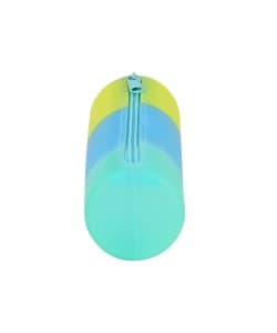 Pencil Case Silicone Round Tricolour - Image 3