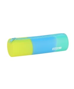 Pencil Case Silicone Round Tricolour - Image 1
