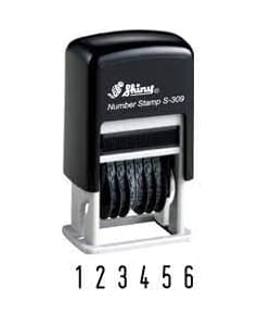 Stamp Shiny S-309 Numberer Stamp 6-Band - Image 2