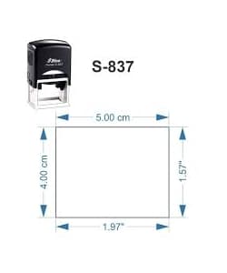 Stamp Shiny S-837 50X40 Mm - Image 2