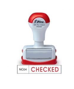 Stamp Shiny Pre-Inked "Checked" - Image 1