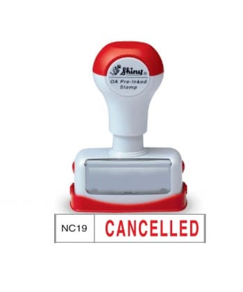 Stamp Shiny Pre-Inked "Cancelled"