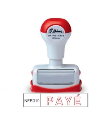 Stamp Shiny Pre-Inked "PAYE"