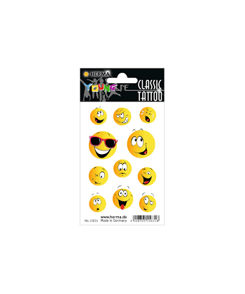 Tattoo Classic Happy Face Colour