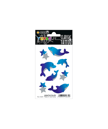 Tattoo Classic Dolphins Colour