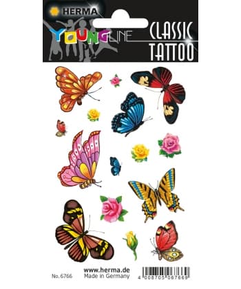 Tattoo  Art Butterflies Colour