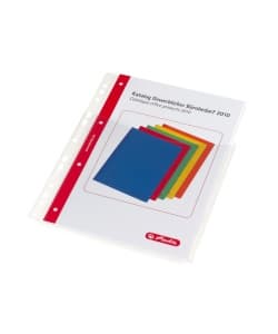 Folder Punched High Capacity A4 300My Pvc Clear - Image 1