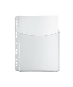 Folder Punched High Capacity A4 300My Pvc Clear - Image 2