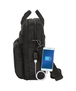 Laptop Bag Business 15.6 Inch Shoulder Black - Image 2