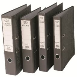 Box File Crown Bassile Freres Cardboard Black - Image 5